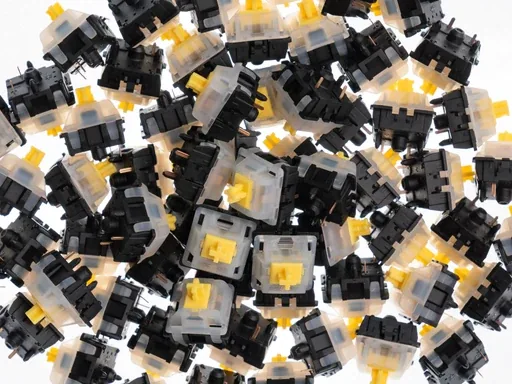 Gateron Milky Yellow Black Bottom Pro Linear Switch thumbnail 2