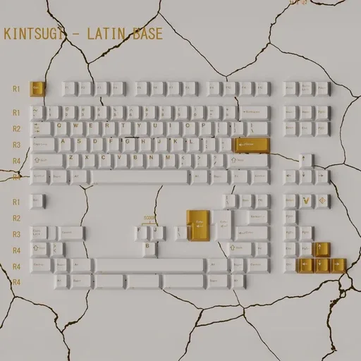 Keykobo Kintsugi Shiro Keycaps thumbnail 3