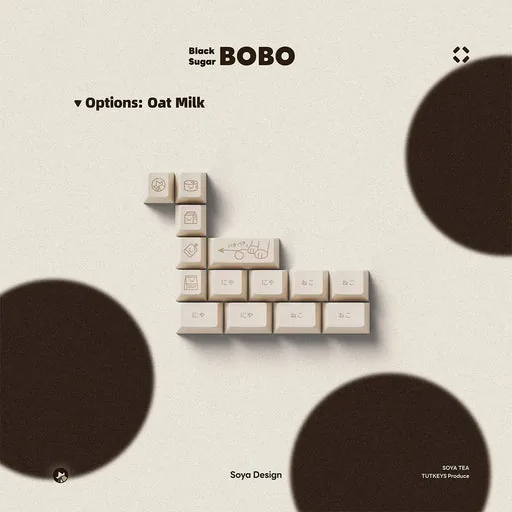 TUT Black Sugar Bobo Keycaps thumbnail 5