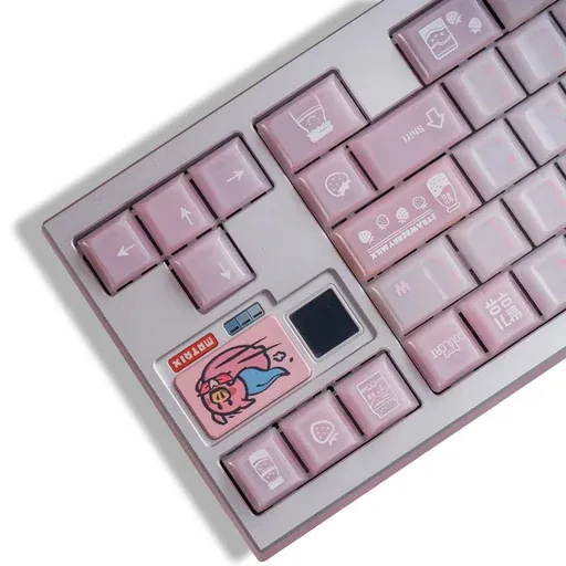 Soulcat Strawberry Milk Keycaps thumbnail 2