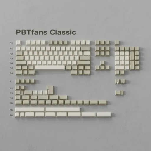 PBTfans Classic Blank Keycaps thumbnail 4