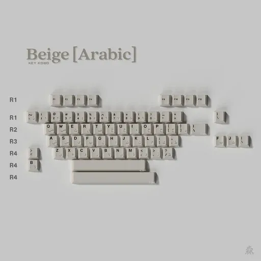 Keykobo Beige Keycaps thumbnail 5
