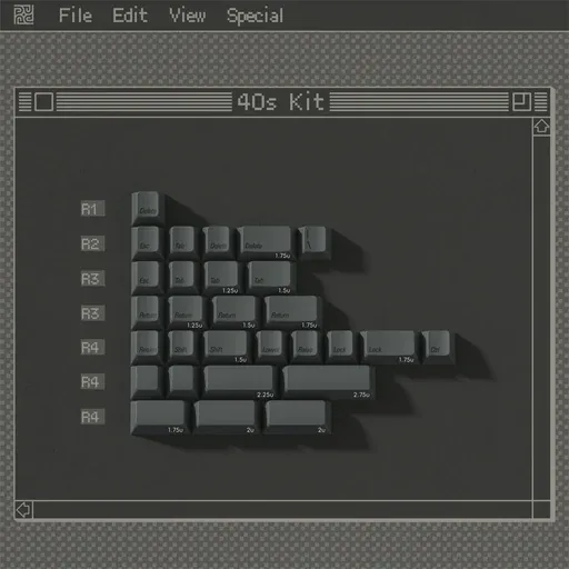PBTfans 1984 Dark Keycaps thumbnail 5