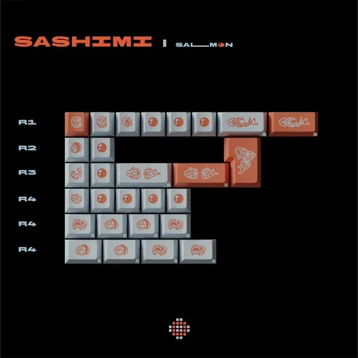 SWG Salmon Keycaps thumbnail 5
