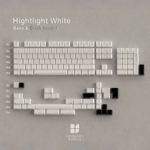 KBS Highlight White Blank Keycaps thumbnail 4