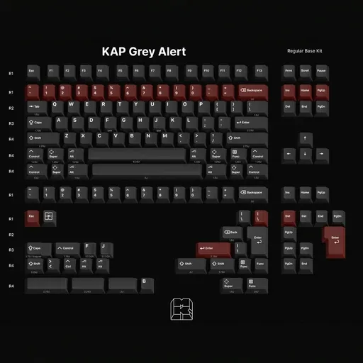 KAP Grey Alert Keycaps thumbnail 4