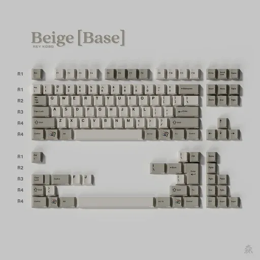 Keykobo Beige Keycaps thumbnail 4