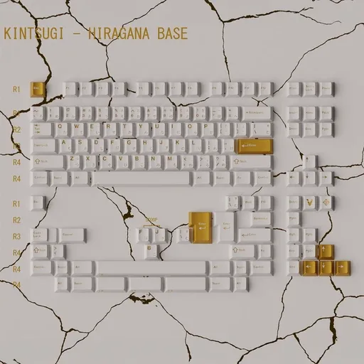 Keykobo Kintsugi Shiro Keycaps thumbnail 2