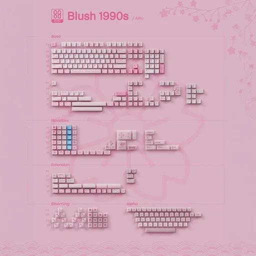 80Retros 1990s Blush Keycaps thumbnail 5