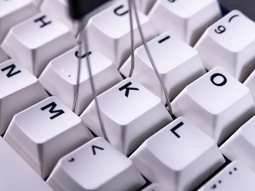 Grey, White, Blue PBT Keycaps thumbnail 4