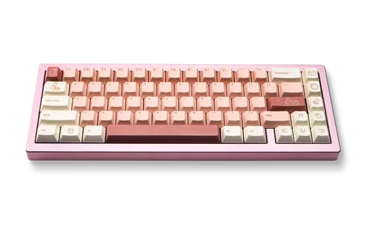 Strawberry Bunny PBT Keycaps, image 1 of 5
