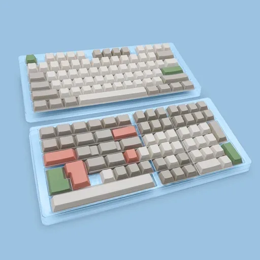 9009 Blank PBT Keycaps thumbnail 4