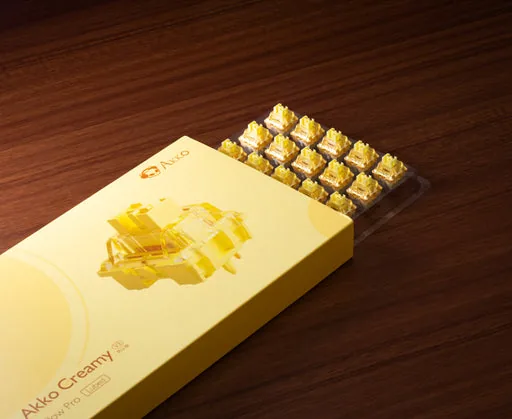 Akko Creamy Yellow Pro V3 Linear Switches thumbnail 4