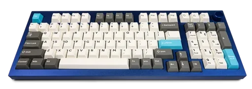 Grey, White, Blue PBT Keycaps, image 1 of 5