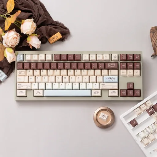 Otter Coffee Cherry profile Keycaps thumbnail 4