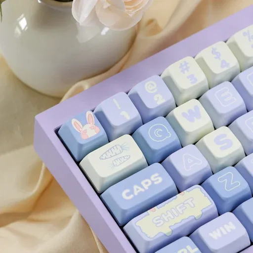 Milk Blue Rabbit MDA Profile Keycaps Set thumbnail 5