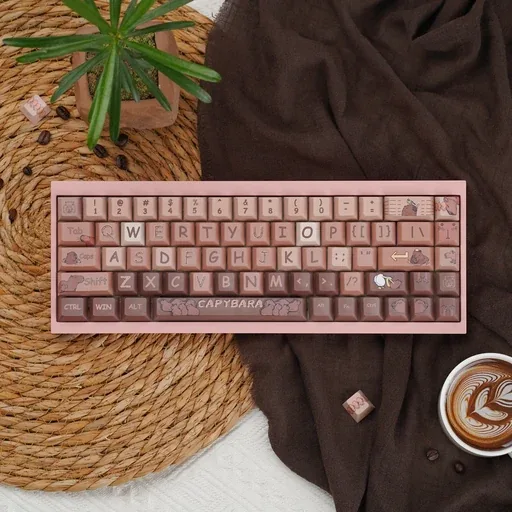 Capybaras daily lifer Cherry Profile Keycaps Set, image 1 of 5