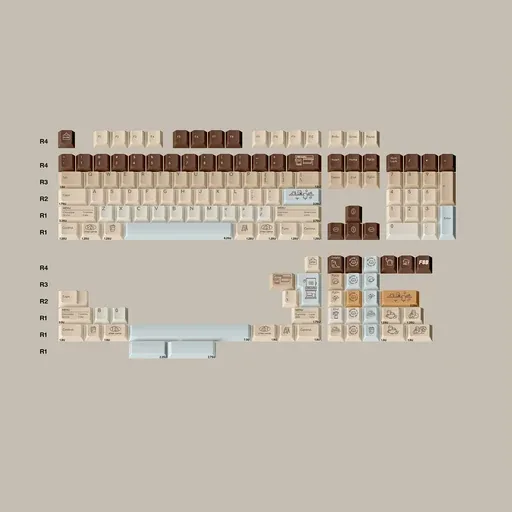 Otter Coffee Cherry profile Keycaps thumbnail 2