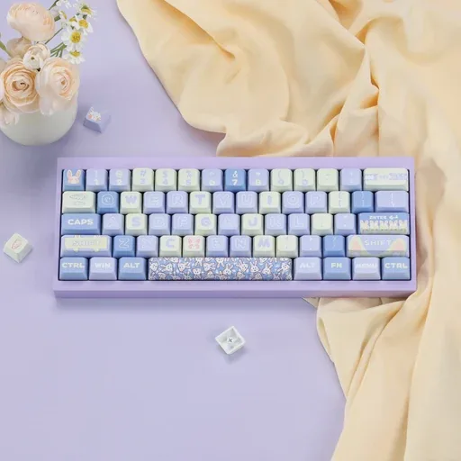 Milk Blue Rabbit MDA Profile Keycaps Set, image 1 of 5