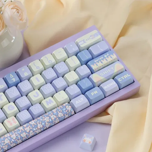 Milk Blue Rabbit MDA Profile Keycaps Set thumbnail 4