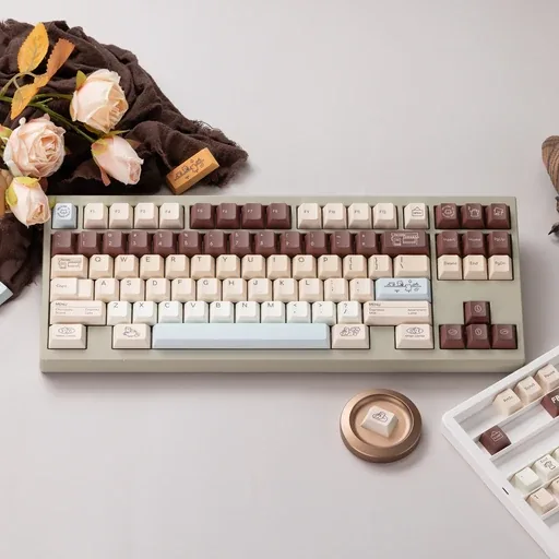 Otter Coffee Cherry profile Keycaps thumbnail 5