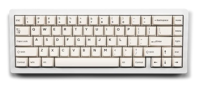Black-on-White (BoW) PBT Keycaps thumbnail 1