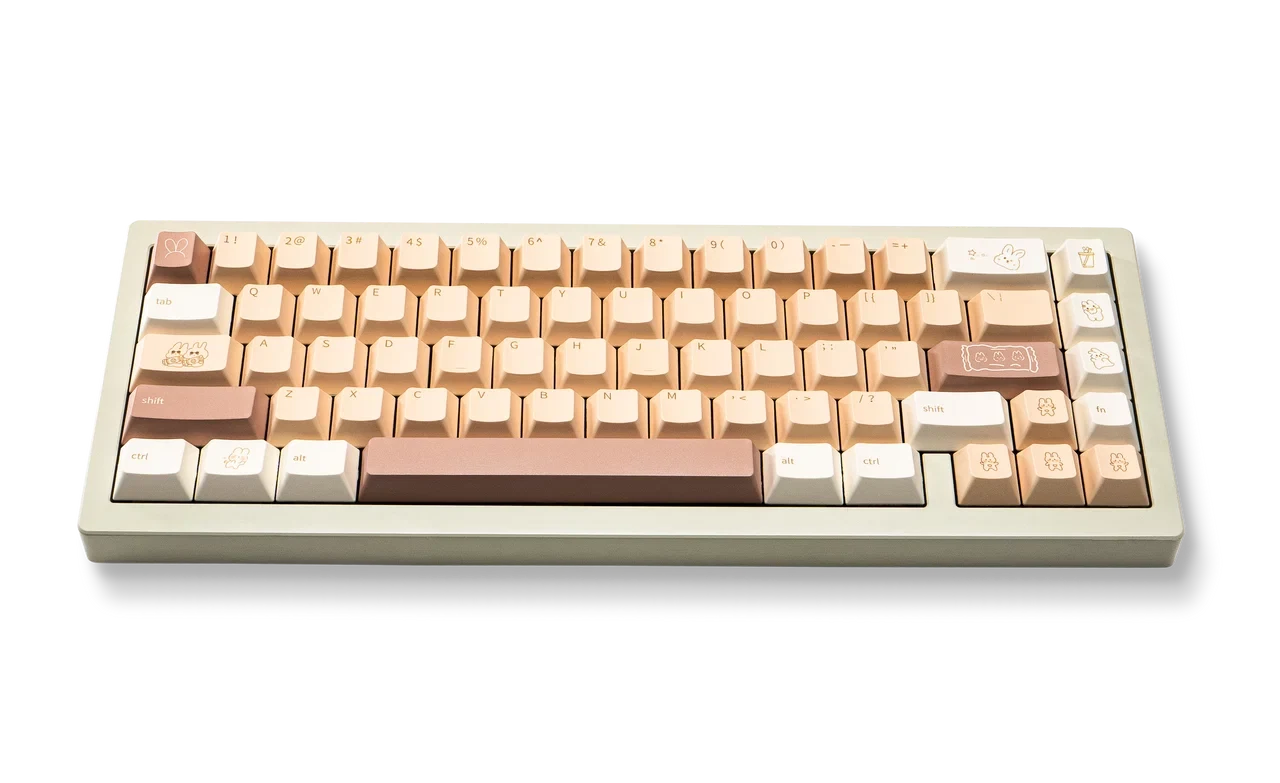 Toffee Bunny PBT Keycaps, image 1 of 5