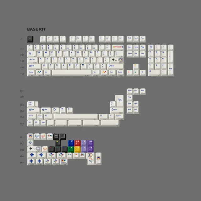 FBB SFC 1990 Cherry profile keycap set thumbnail 1