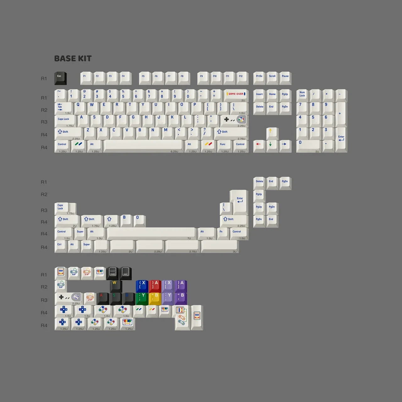 FBB SFC 1990 Cherry profile keycap set, image 1 of 5