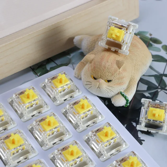 Gateron G Pro 3.0 Yellow Linear Switches thumbnail 2