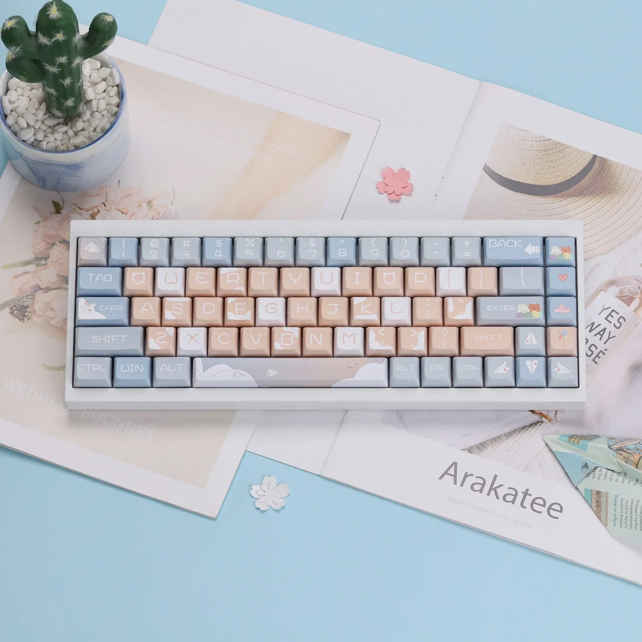Paper Airplane XDA Profile Keycaps Set, image 1 of 5