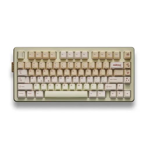 Qwertykeys Pearl Milk Tea Keycaps