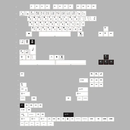 R3 EPBT x GOK Kuro/Shiro PBT Keycaps Set